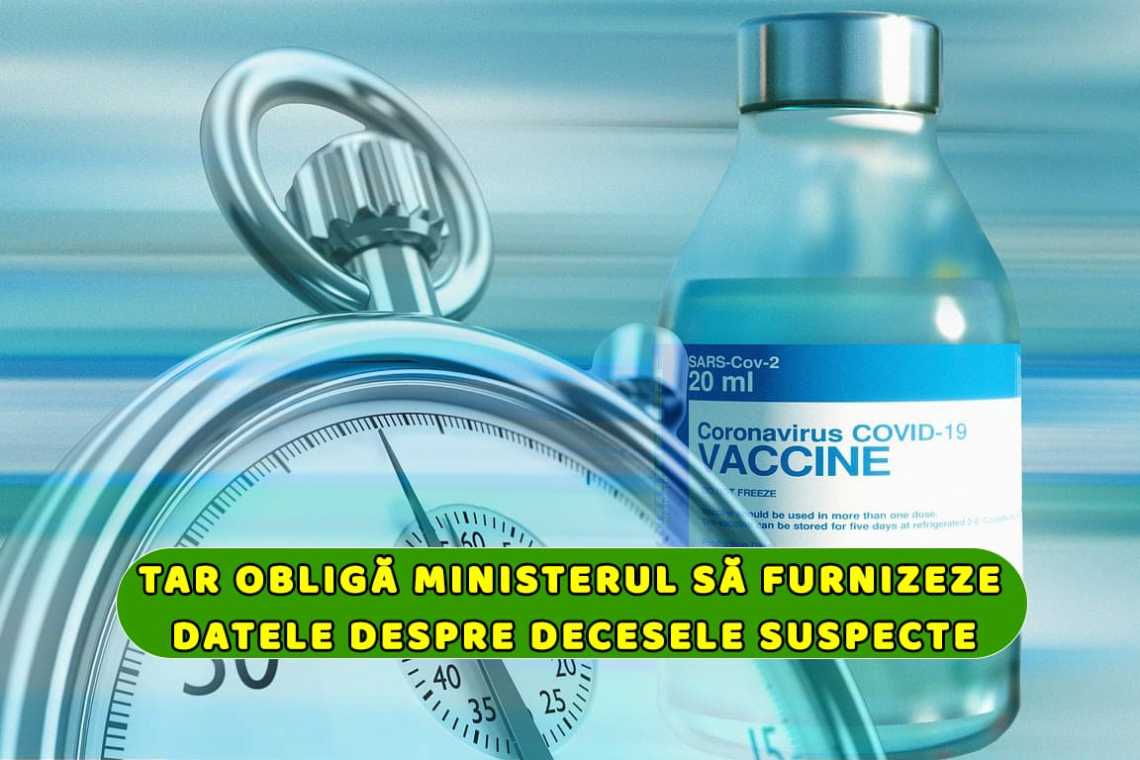 Vaccinuri Covid: TAR obligă Ministerul să furnizeze datele despre DECESELE SUSPECTE!