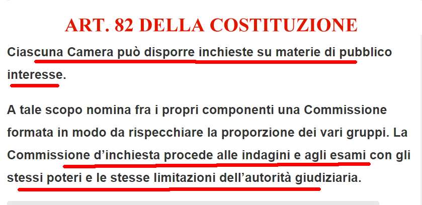 art82 costituzione